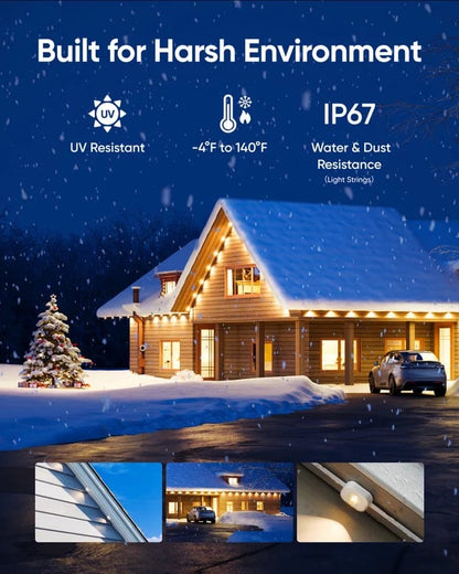 🎅 Early Christmas 49%OFF - 2025 Upgraded Smart Rainbow LED Permanent Outdoor Lights Pro - Smartlight 🎁
