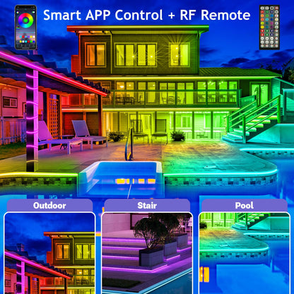 🎅 Early Christmas 49%OFF - 2025 Upgraded Smart Rainbow LED Permanent Outdoor Lights Pro - Smartlight 🎁